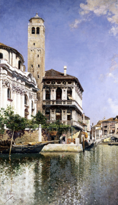 A Venetian Canal Scene