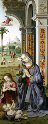 The Adoration Of The Child, With The Annunciation To The Shepherds