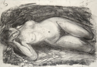Nude Lying on Side (Kate)