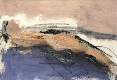 Nude in Ochre and Blues II