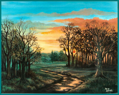 Sunset at Edge End forest of Dean