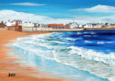 Waves and wet sand Elie