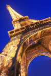 France Paris Eiffel Tower at night