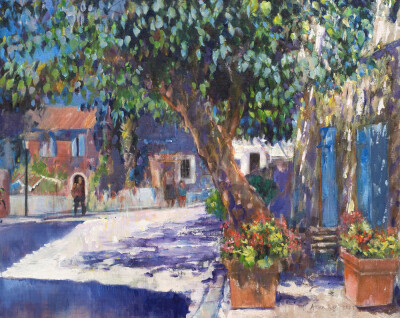 Hilltop Village Street Provence