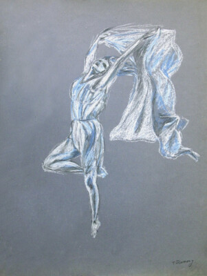 blue ballerina