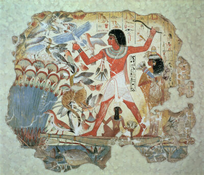 Wall painting from the tomb-chapel of Nebamun, Thebes