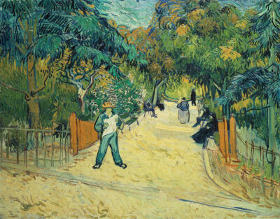 Entrance to the Public Gardens in Arles, 1888