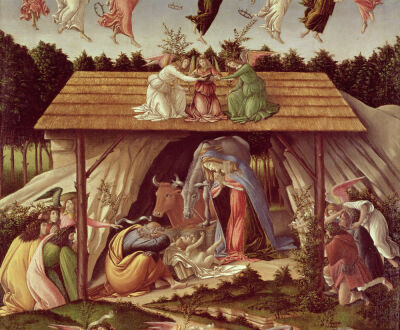 Mystic Nativity, 1500 (detail)