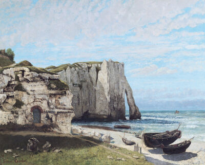 The Cliffs at Etretat after the storm, 1870