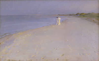 Summer evening at the South Beach, Skagen, 1893