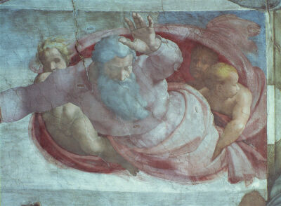 Sistine Chapel: God Dividing the Waters and Earth