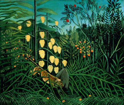Tropical Forest: Battling Tiger and Buffalo, 1908