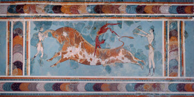 The Toreador Fresco, Knossos Palace, Crete, c.1500 BC