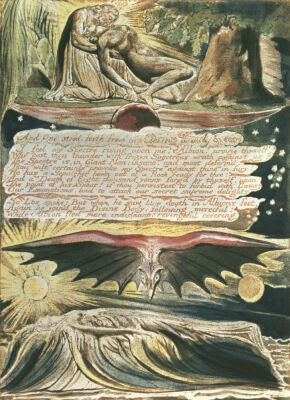 Los supported by Christ; Albion's burial