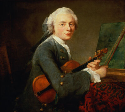 Young Man with a Violin c.1738
