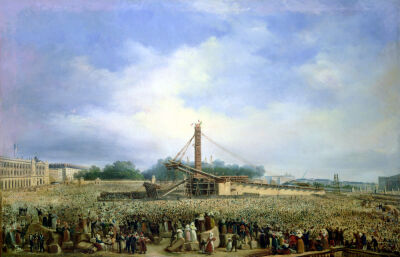 Erecting the Obelisk from Luxor
