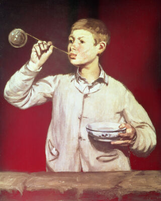 Boy Blowing Bubbles, 1867