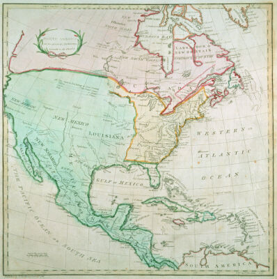 Map of North America, 1783