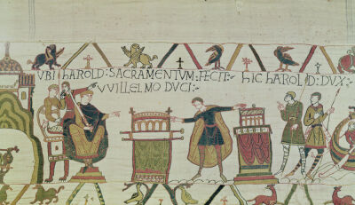Harold Swears an Oath from The Bayeux Tapestry
