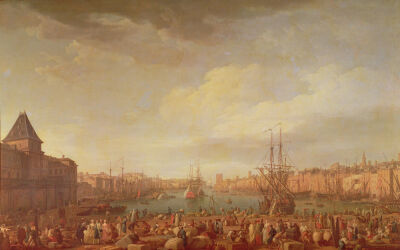 Morning View of the Inner Port of Marseille, 1754