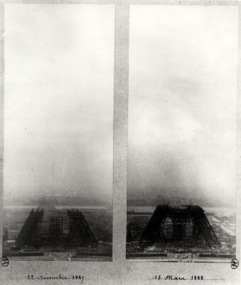 The Eiffel Tower, 12.12.1887 and 15.03 1888