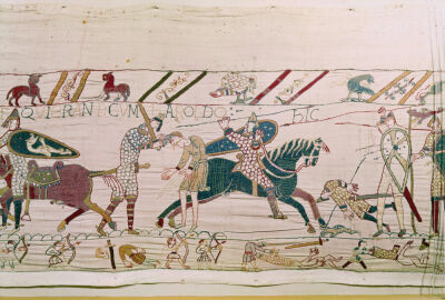 The French Fighting and Killing Harold's Men (detail)