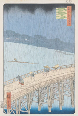 Sudden Shower on Ohashi Bridge at Ataka, 1857