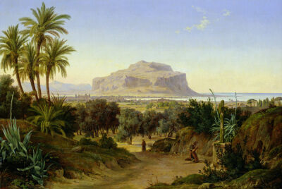 View of Palermo with Mount Pellegrino