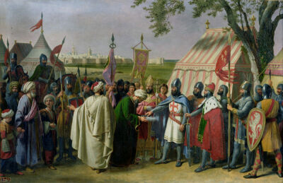 Count of Tripoli accepting the Surrender