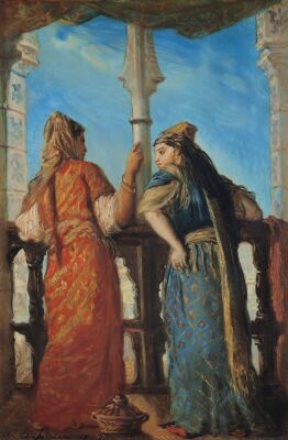 Jewish Women at the Balcony Algiers 1849