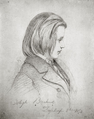 Portrait of Johanes Brahms 1853