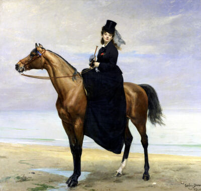 Equestrian Portrait of Mademoiselle Croizette 1873