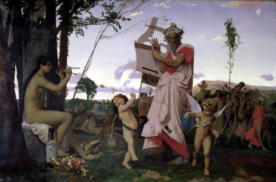 Anacreon Bacchus and Aphrodite 1848