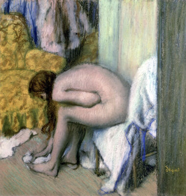 After the Bath Woman Drying her Left Foot 1886