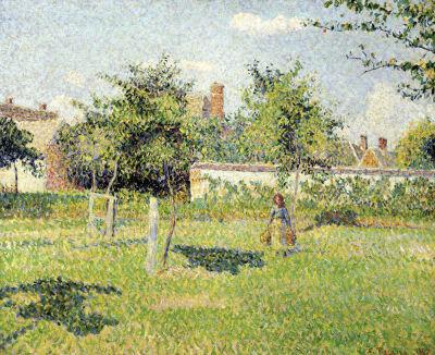 Woman in the Meadow at Eragny Spring 1887