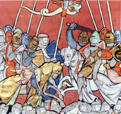 King Arthur in Combat by Robert de Barron