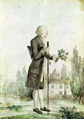 Jean-Jacques Rousseau Gathering Herbs at Ermenonville