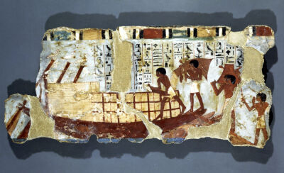 Loading grain from the Tomb of Unsou East Thebes New Kingdom