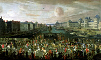 View of the Pont Neuf and the Chateau du Louvre 1665