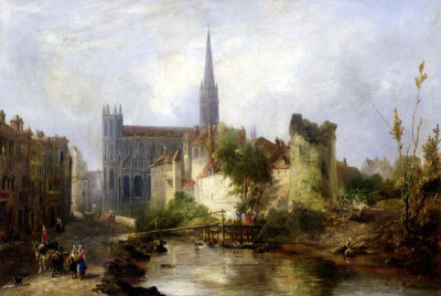 View of the Church of St. Peter Caen 1841