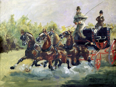 Toulouse-Lautrec-Monfa Driving his Mail-Coach in Nice 1881