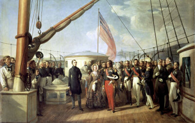 Meeting between Louis-Philippe I and Queen Victoria at Le Treport 1844