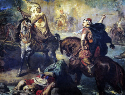 Arab Tribal Chiefs in Single Combat 1852