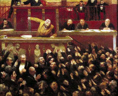 Jean Jaures Speaking at the Tribune of the Chamber of Deputies 1903