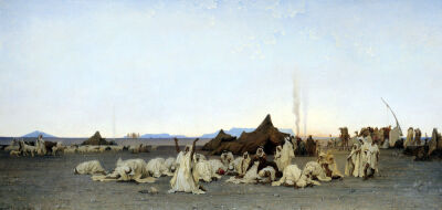 Evening Prayer in the Sahara 1863