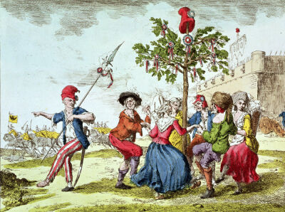 Patriotic Refrains'' French revolutionaries dancing the carmagnole around the tree of Liberty c.1792