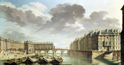 The Ile Saint-Louis and the Pont Marie in 1757