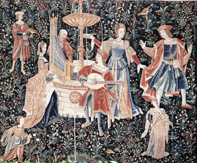 The Concert at the Fountain Loire workshop c.1570