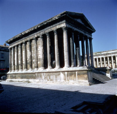 View of the Maison Carree