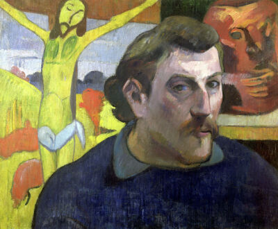 Self Portrait with the Yellow Christ 1889